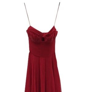 Reem Acra Silk Maxi Dress